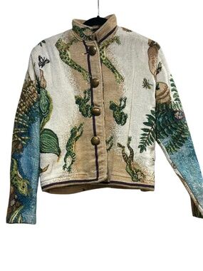 Painted Pony Tapestry Jacket Coat Women's Size M